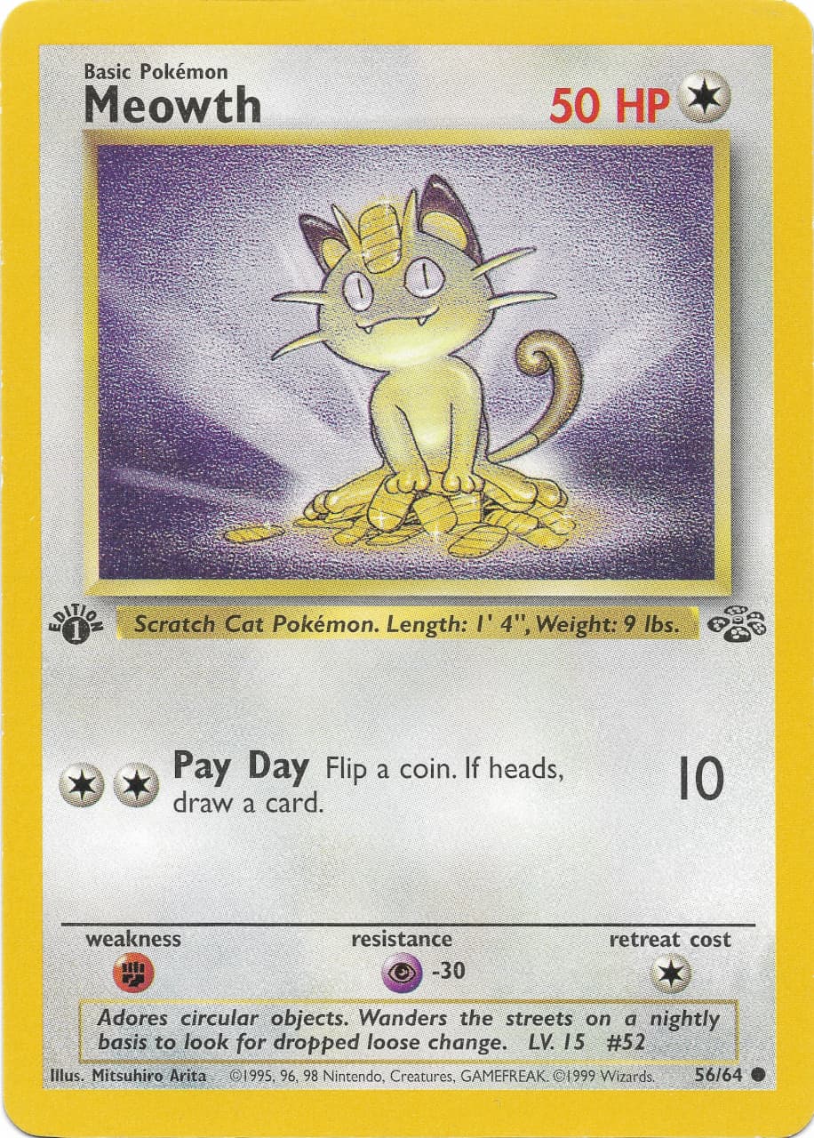 Carte Pokémon ニャース #56 — ポケモンジャングル