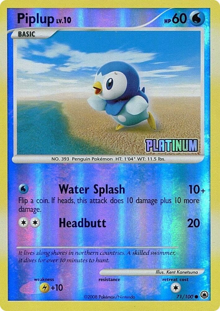 Piplup #071 — Burger King Promos