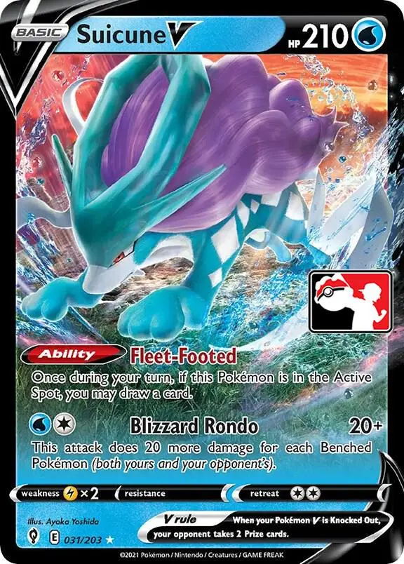 Suicune V #031 — Play! Pokémon Prize Pack Series