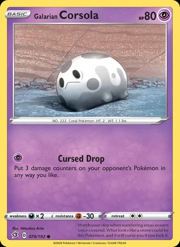 Galarian Corsola #78 — Rebel Clash