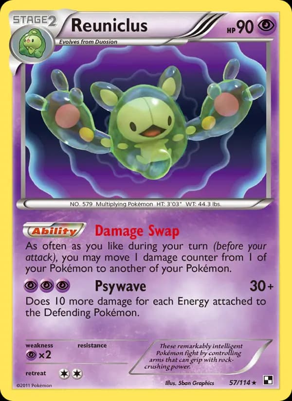 Reuniclus #57 — Black & White
