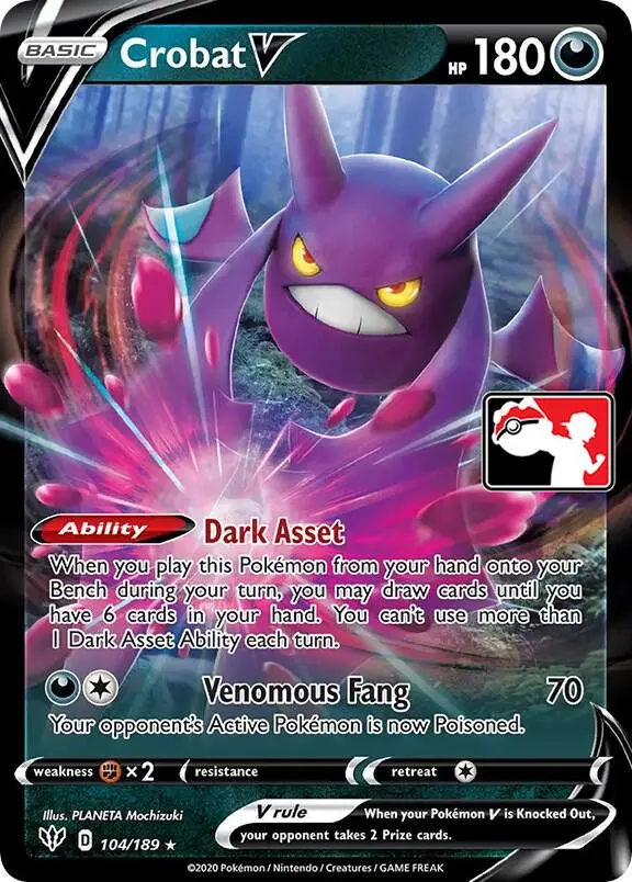 Crobat V #104 — Play! Pokémon Prize Pack Series