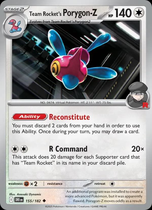 Team Rocket's Porygon-Z #155 — Destined Rivals