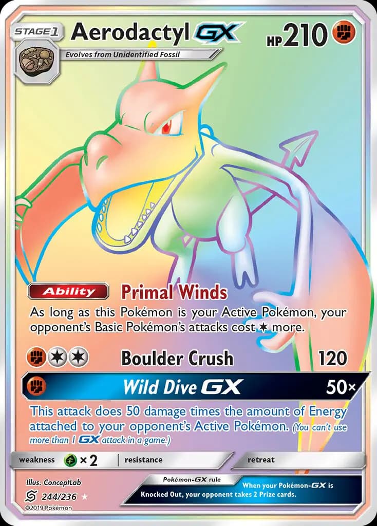 Aerodactyl GX #244 — Unified Minds