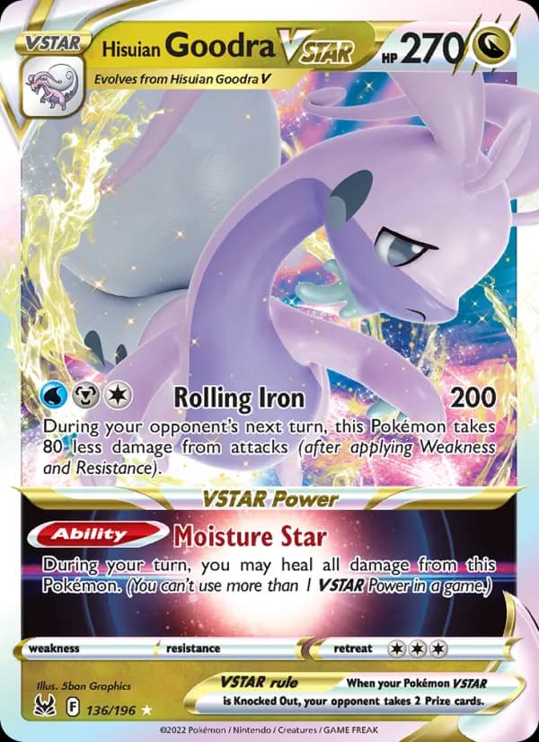 Hisuian Goodra VSTAR #136 — Lost Origin