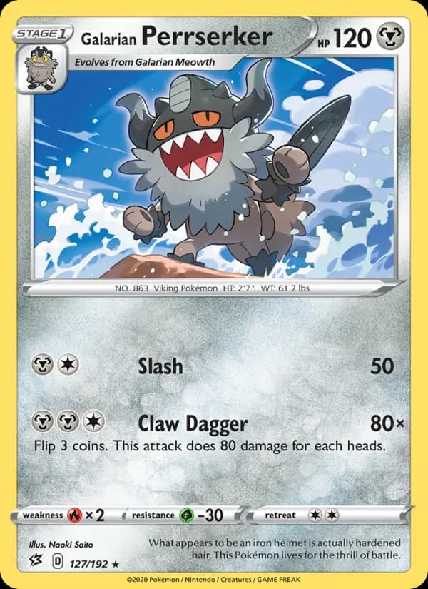 Galarian Perrserker #127 — Rebel Clash