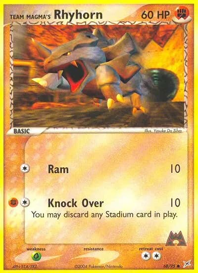 Team Magma's Rhyhorn #68 — Team Magma vs Team Aqua