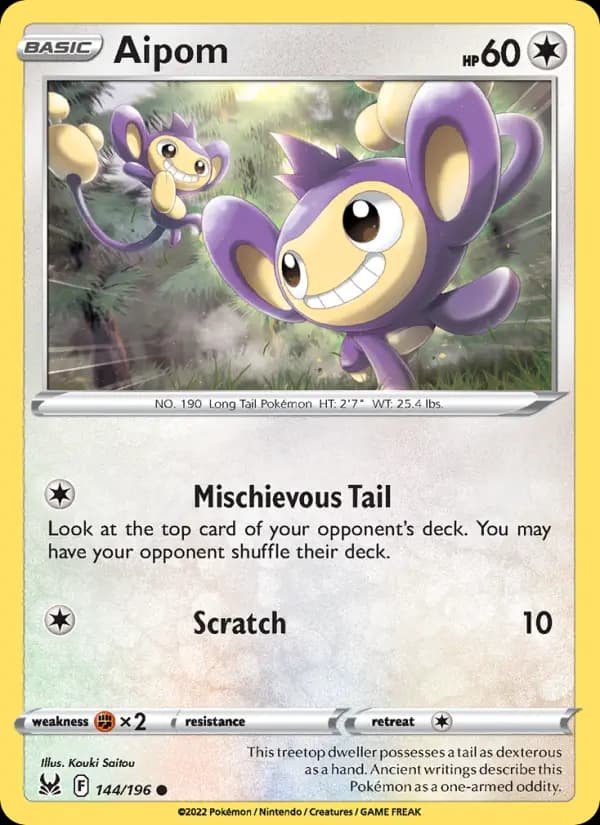 Aipom #144 — Lost Origin