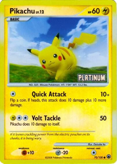 Pikachu #070 — Burger King Promos