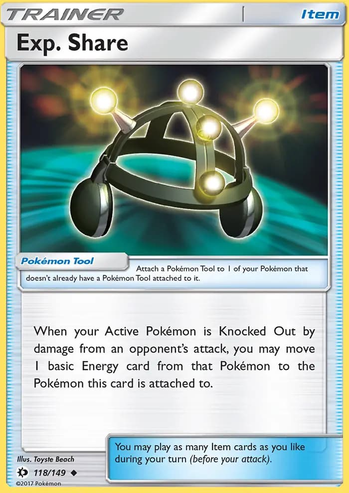 Exp. Share #118 — Sun & Moon