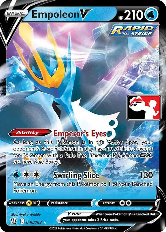 Empoleon V #040 — Play! Pokémon Prize Pack Series
