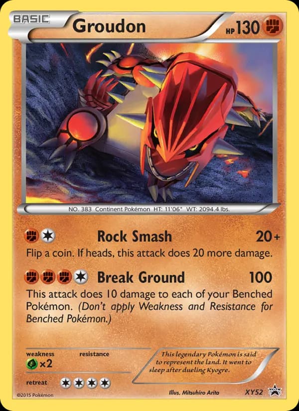 Groudon #XY52 — XY Promos
