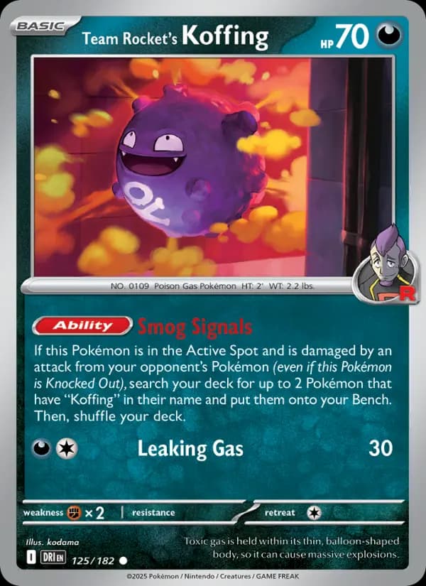 Team Rocket's Koffing #125 — Destined Rivals