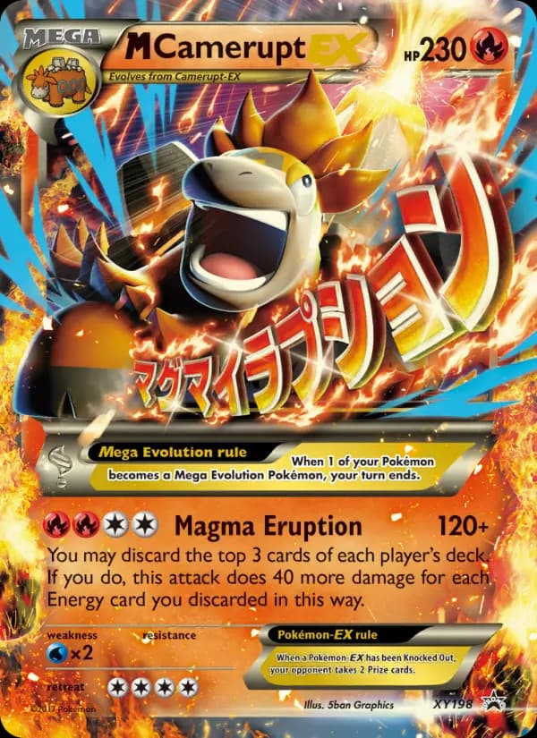 M Camerupt-EX #XY198 — XY Promos