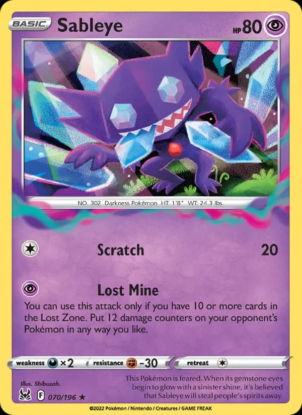 Sableye #070 — Lost Origin