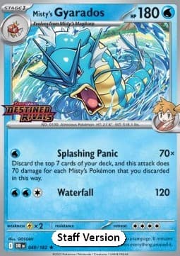 Misty's Gyarados #049 Staff — Destined Rivals