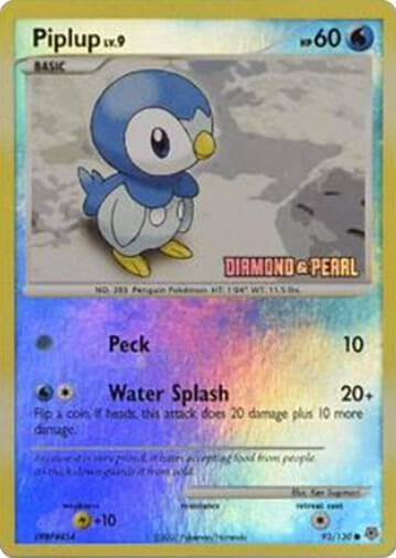 Piplup #093 — Burger King Promos