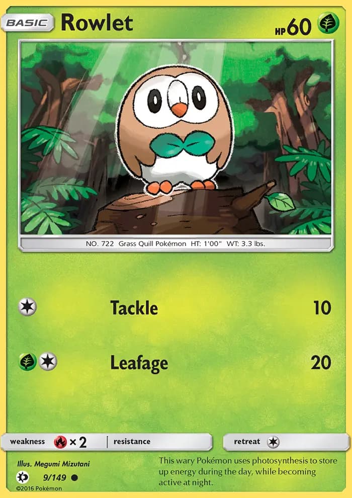 Rowlet #9 — Sun & Moon