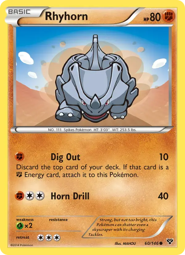 Rhyhorn #60 — XY