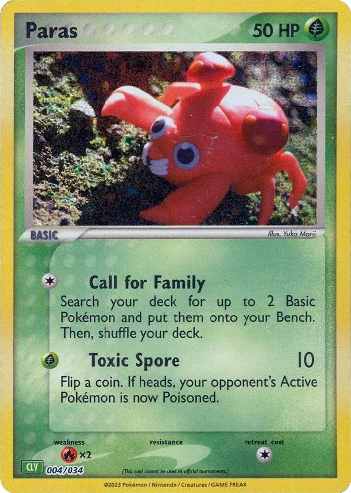 Paras #004 — Trading Card Game Classic — Venusaur Deck