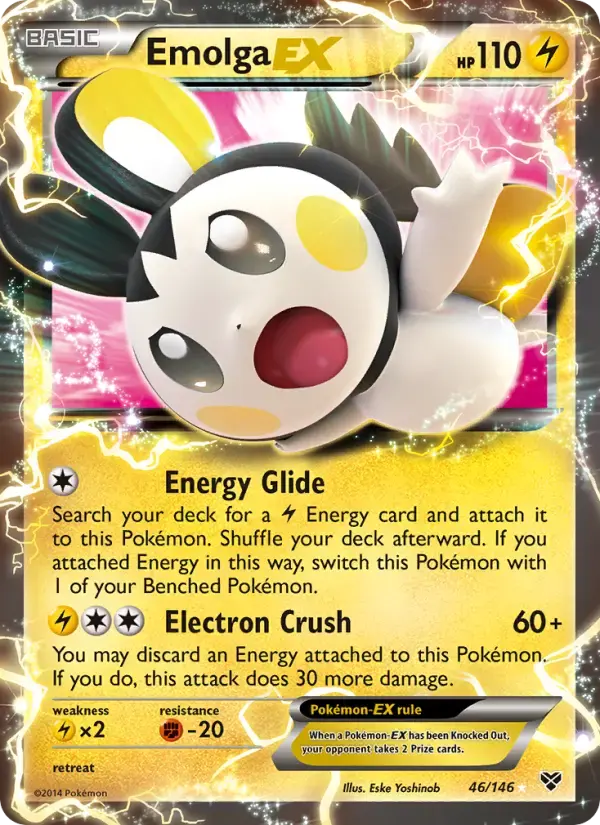Emolga EX #46 — XY
