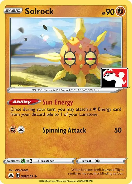 Solrock #069 — Play! Pokémon Prize Pack Series