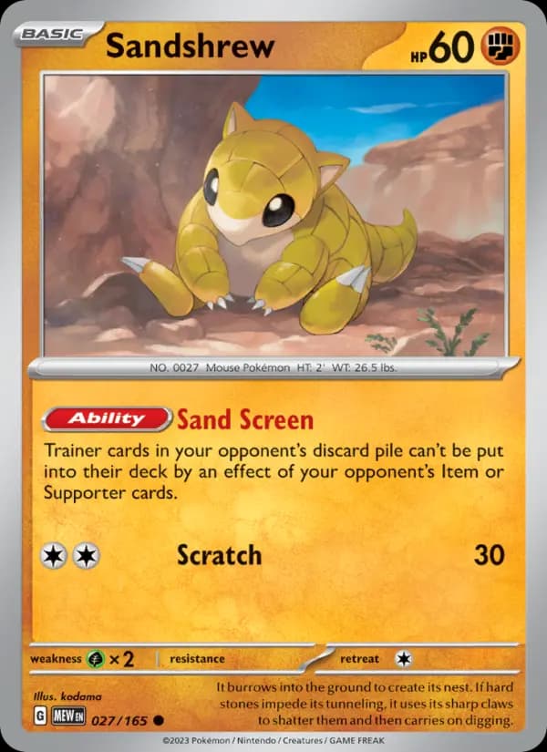 Sandshrew #027 — 151