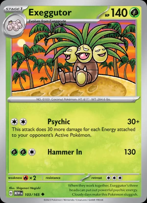 Exeggutor #103 — 151