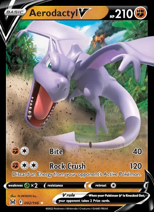 Aerodactyl V #092 — Lost Origin
