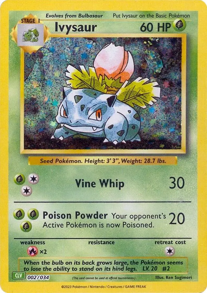Ivysaur #002 — Trading Card Game Classic — Venusaur Deck