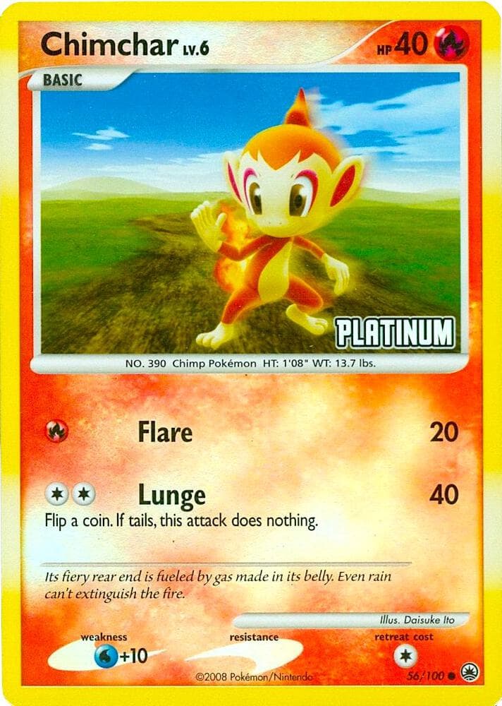 Chimchar #056 — Burger King Promos