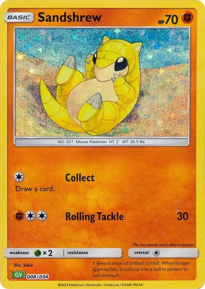 Sandshrew #008 — Trading Card Game Classic — Venusaur Deck