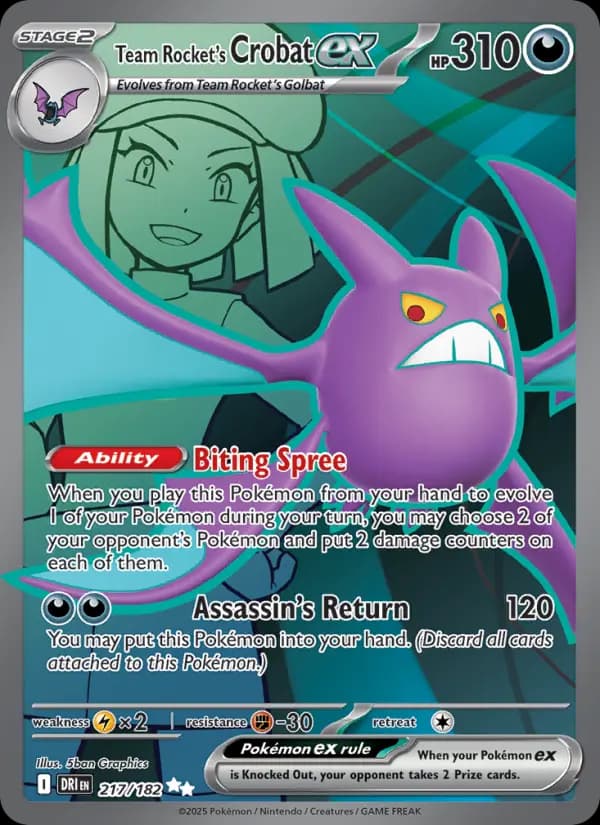 Team Rocket's Crobat ex #217 — Destined Rivals