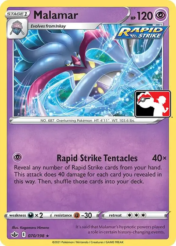 Malamar #070 — Play! Pokémon Prize Pack Series