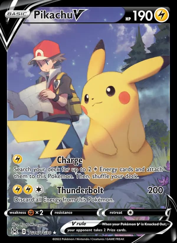 Pikachu V #TG16 — Lost Origin