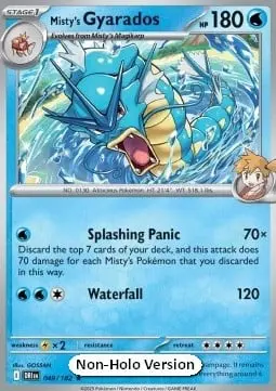 Misty's Gyarados #049 Non Holo — Destined Rivals