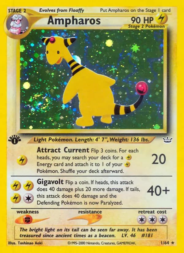 Ampharos #1 — Neo Revelation