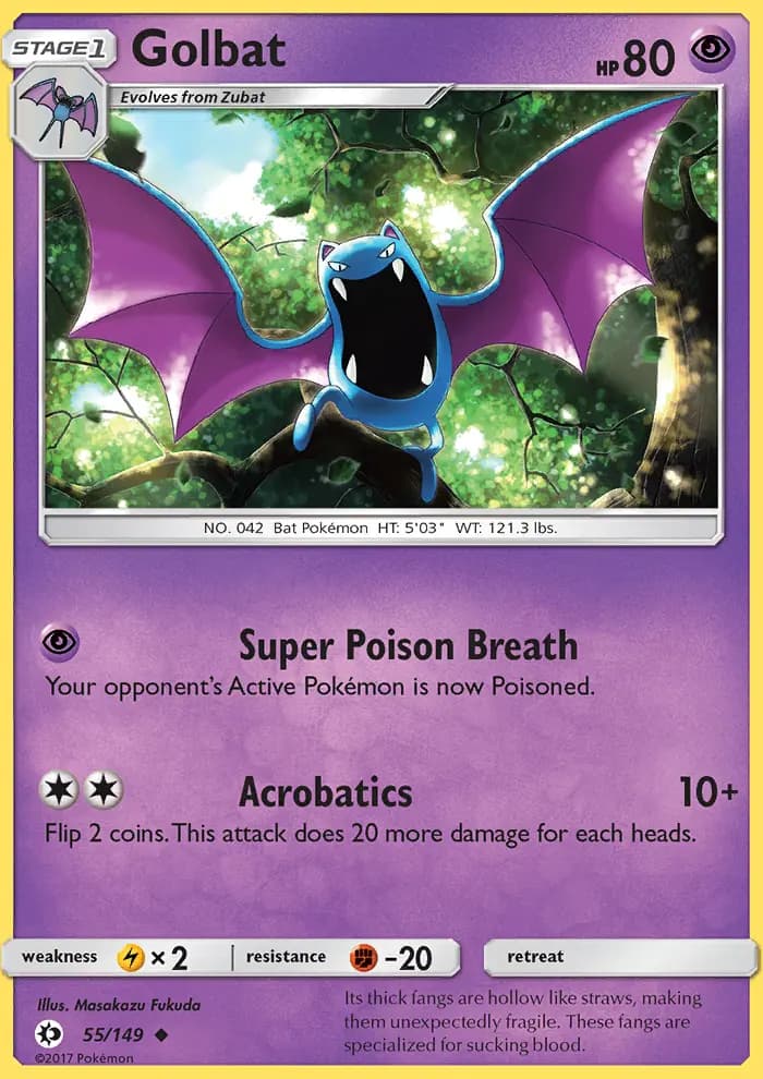 Golbat #55 — Sun & Moon