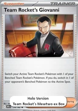 Team Rocket's Giovanni #174 Cosmos Holo — Destined Rivals