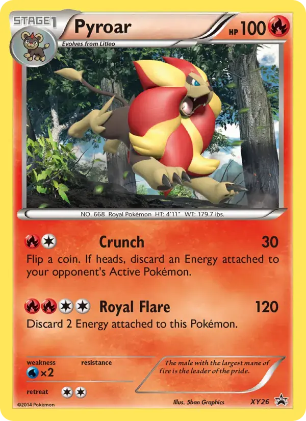 Pyroar #XY26 — XY Promos