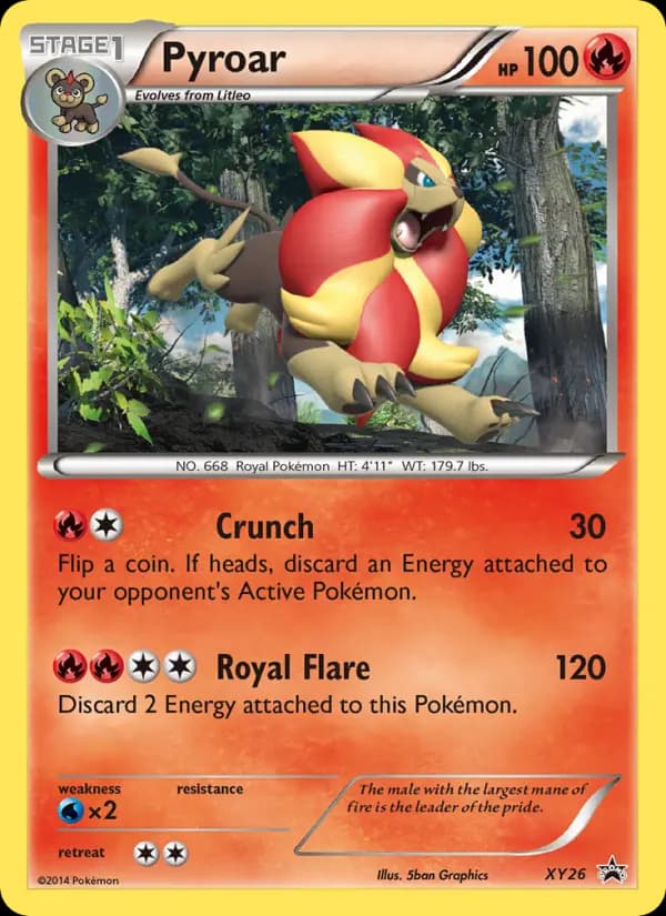 Pyroar #XY26 — XY Promos