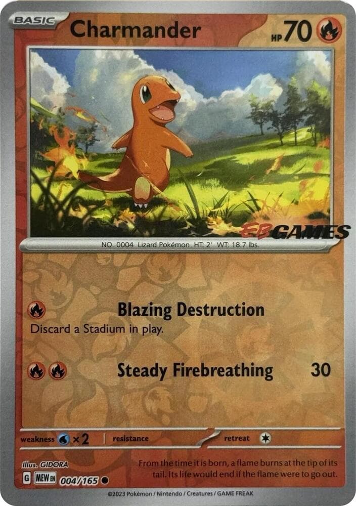 Charmander #004 Stamp V2 — 151