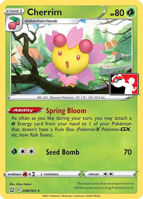 Cherrim #008 — Play! Pokémon Prize Pack Series