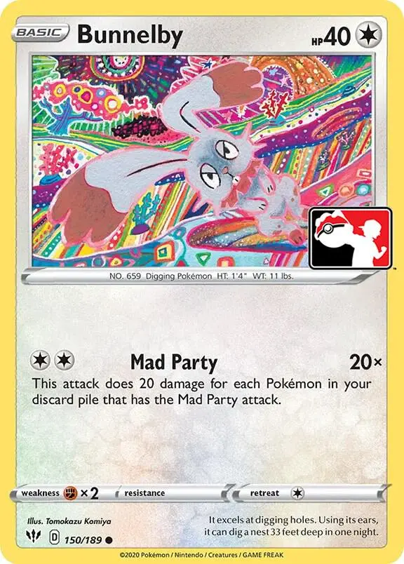 Bunnelby #150 — Play! Pokémon Prize Pack Series