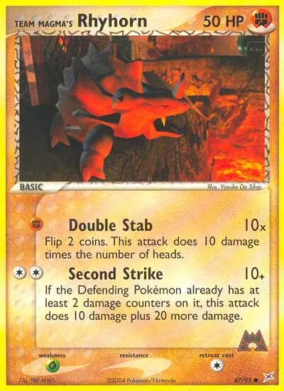 Team Magma's Rhyhorn #67 — Team Magma vs Team Aqua