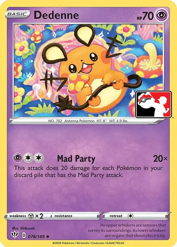 Dedenne #078 — Play! Pokémon Prize Pack Series