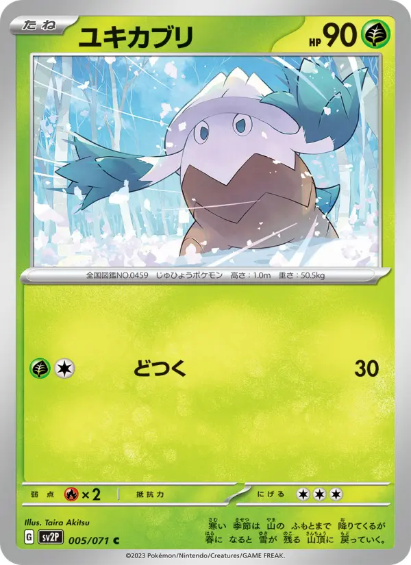 Carte Pokémon ユキカブリ #005 — Snow Hazard