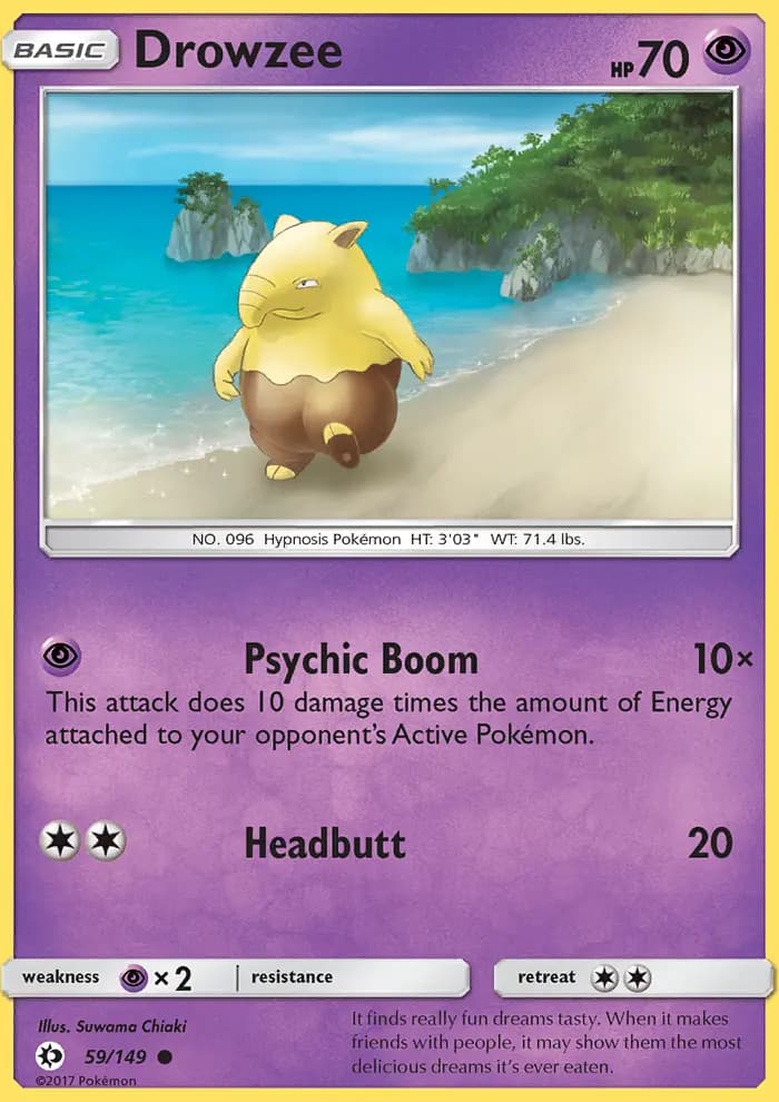 Drowzee #59 — Sun & Moon