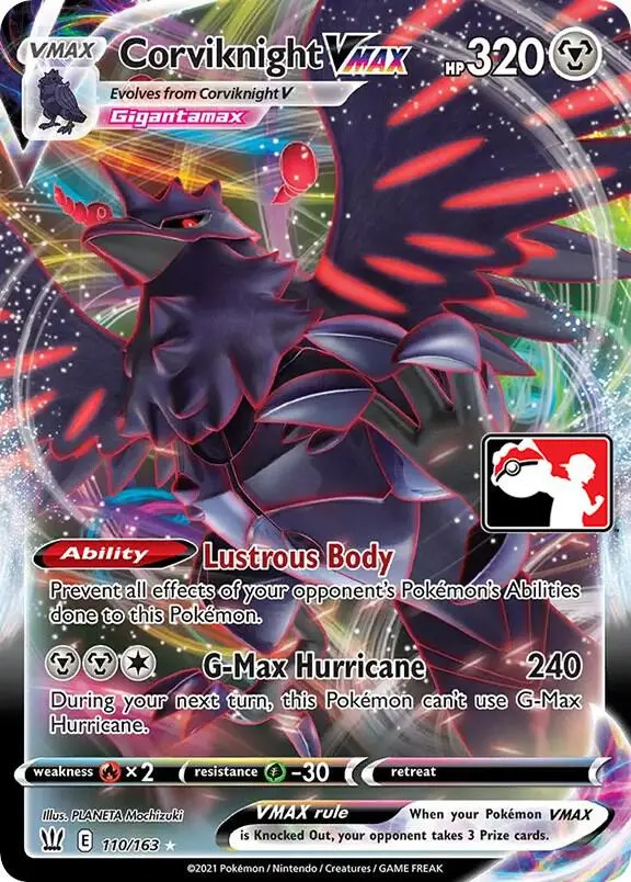 Corviknight VMAX #110 — Play! Pokémon Prize Pack Series