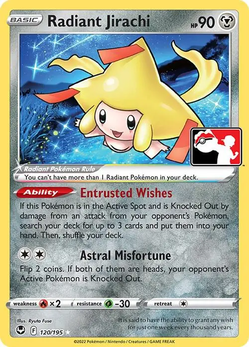 Radiant Jirachi #120 — Play! Pokémon Prize Pack Series